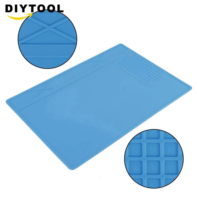 Heat-resistant BGA Soldering Station Soldering Pad Silicone Heat Gun Insulation Pad Repair Tools Maintenance Platform Desk Mat
Heat-resistant BGA Soldering Station Soldering Pad Silicone Heat Gun Insulation Pad Repair Tools Maintenance Platform Desk Mat
