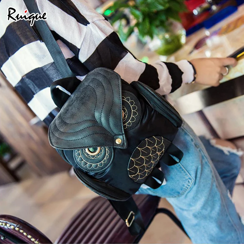 Ruique Women Fashion Backpack Girls Individuality Owl Shaped Backpack Female Black Color Animal Travel Bag Teenager School Bags
Ruique Women Fashion Backpack Girls Individuality Owl Shaped Backpack Female Black Color Animal Travel Bag Teenager School Bags
