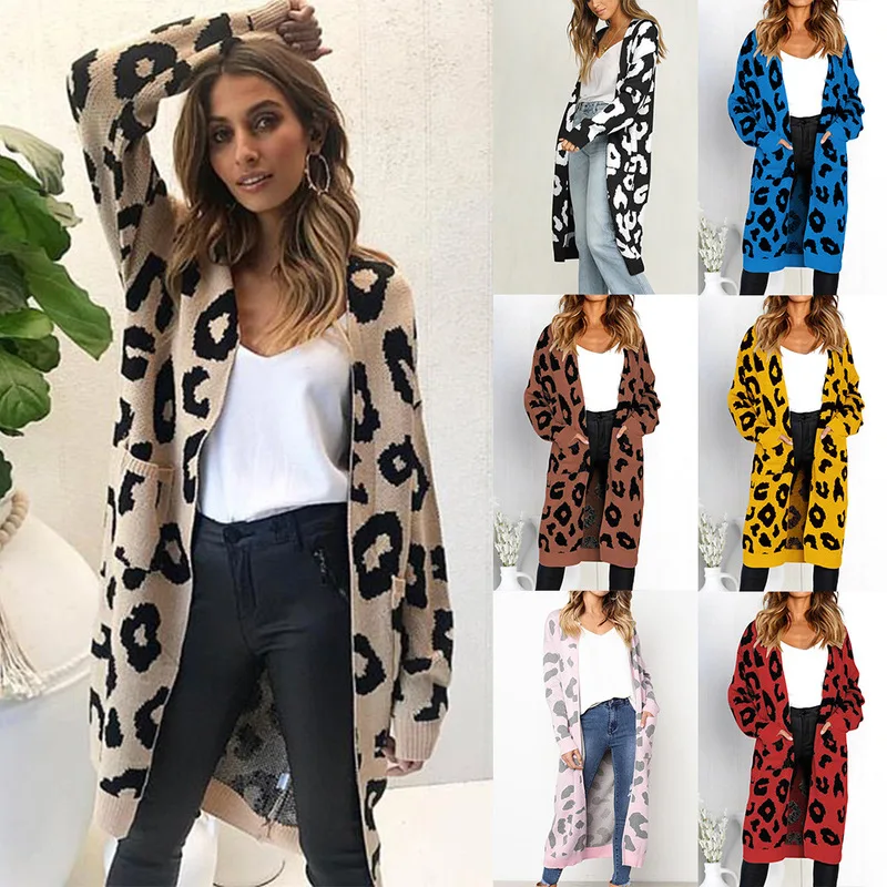 winter cardigan women cardigans mujer 2019 Korean long sleeve fem me maxi plus size Sweater loose knitted shawl leopard grain
winter cardigan women cardigans mujer 2019 Korean long sleeve fem me maxi plus size Sweater loose knitted shawl leopard grain
