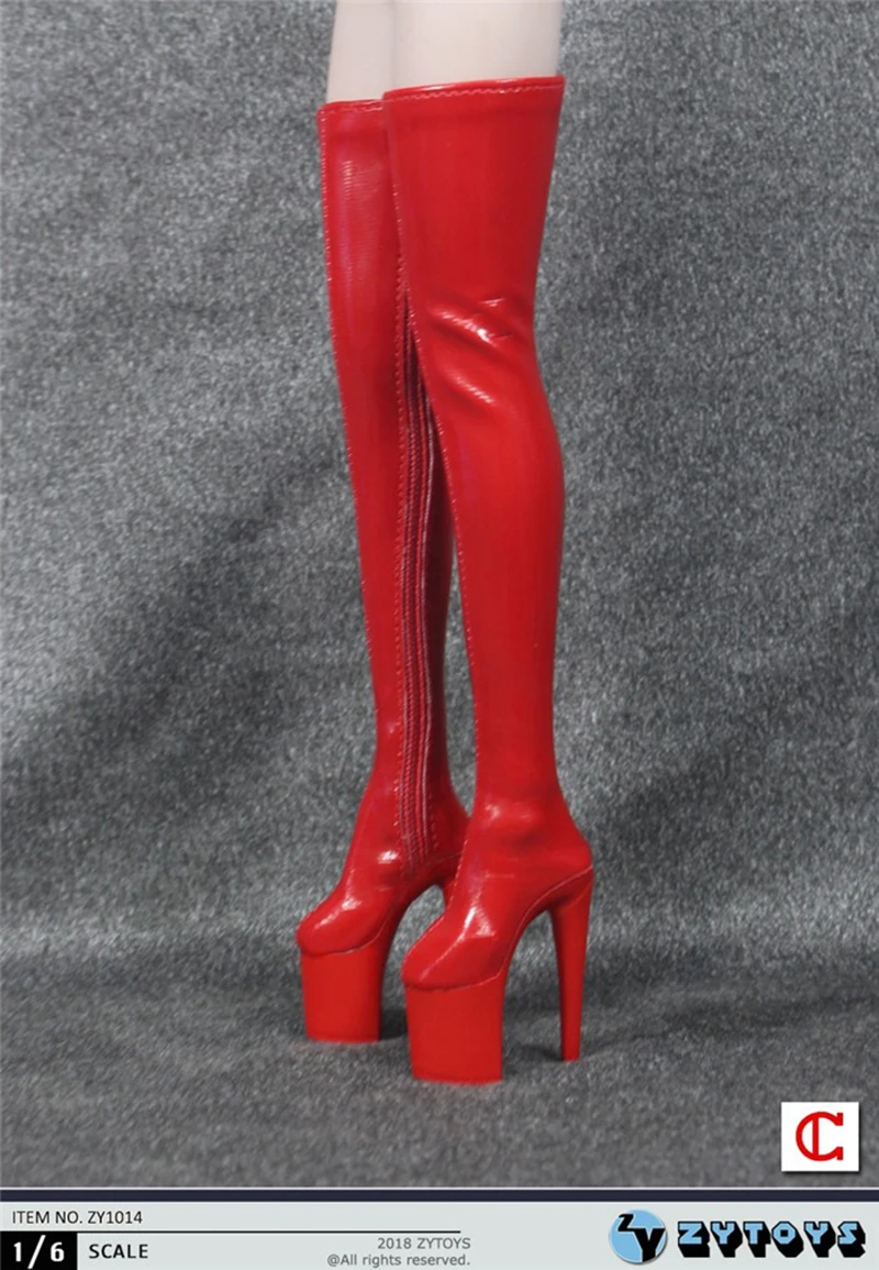 1/6 Scale Super High Heel White/Red/Black Long Zipper Boots Shoes Model ZYTOYS ZY1014 for Female Body
1/6 Scale Super High Heel White/Red/Black Long Zipper Boots Shoes Model ZYTOYS ZY1014 for Female Body