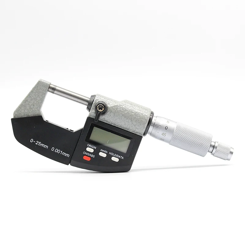 High precision 0.001 mm battery CR2032 electronic outer diameter micrometer 0-25 mm with LCD digital micrometer digital caliper
High precision 0.001 mm battery CR2032 electronic outer diameter micrometer 0-25 mm with LCD digital micrometer digital caliper