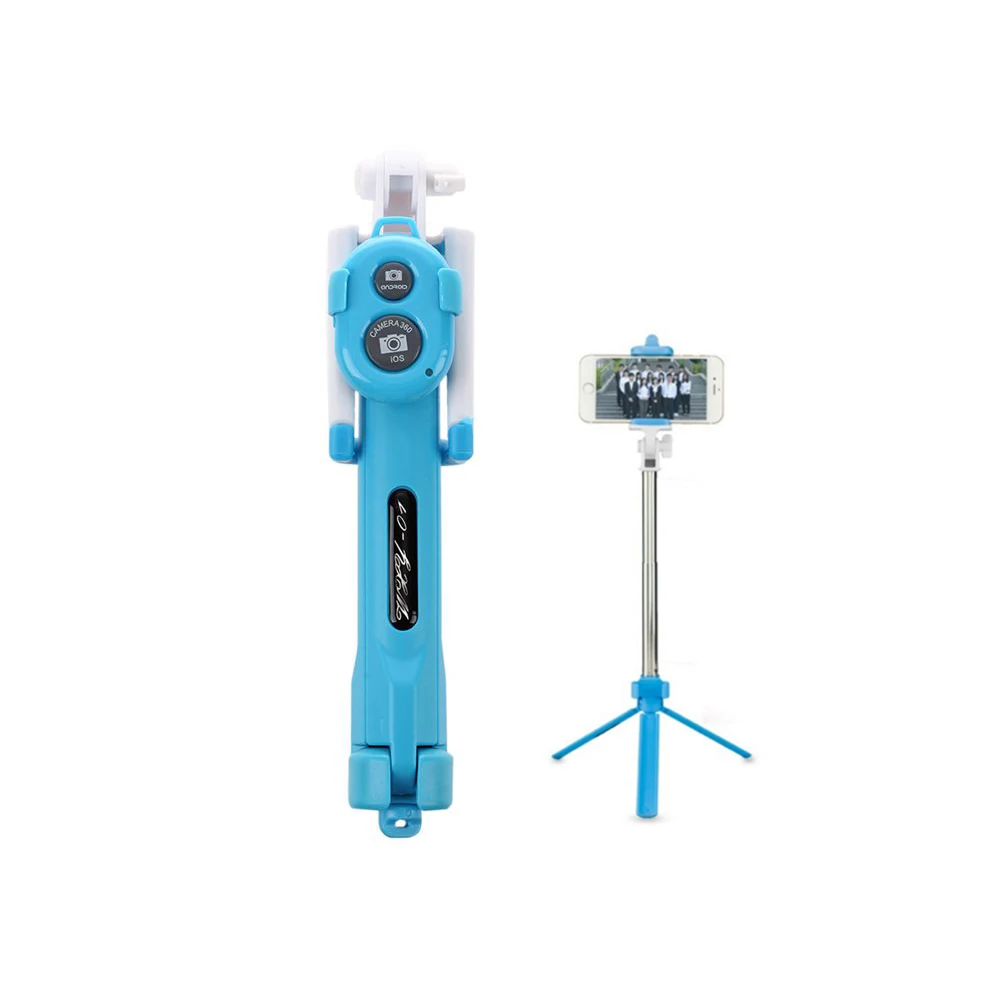 SCLS New Extendable Handheld Selfie Self Phone Stick Monopod Tripods Bluetooth Remote Shutter Blue/White/Black | Электроника