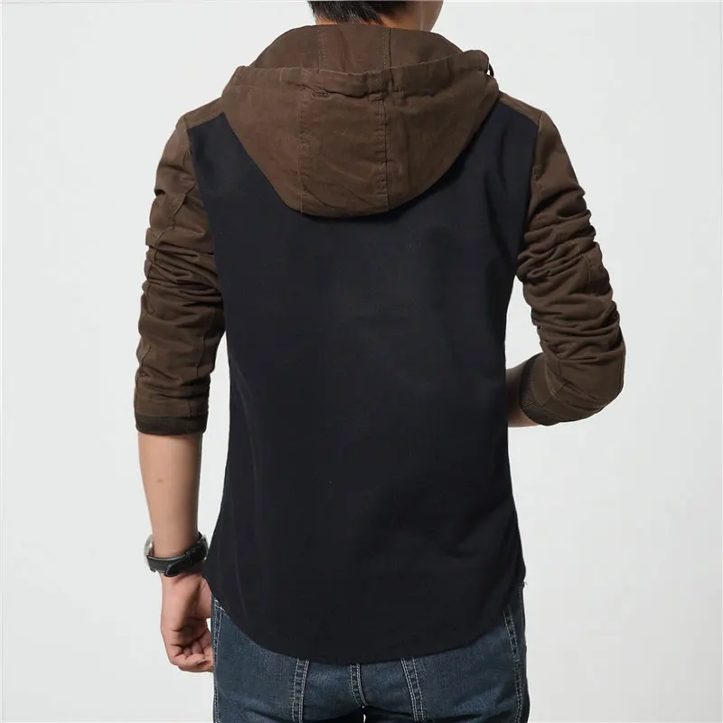 Men Slim Fit Jacket Streetwear Autumn Patchwork Jacket Coats Hip Hop Fashion Parkas Men Hooded Outwear Casual Trend Brand 2XL
Men Slim Fit Jacket Streetwear Autumn Patchwork Jacket Coats Hip Hop Fashion Parkas Men Hooded Outwear Casual Trend Brand 2XL