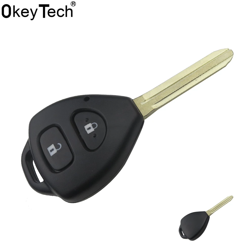 OkeyTech 2 кнопочный пульт дистанционного управления, фотооболочка для Toyota Corolla RAV4, сменная крышка, необработанные лезвия, аксессуары
OkeyTech 2 кнопочный пульт дистанционного управления, фотооболочка для Toyota Corolla RAV4, сменная крышка, необработанные лезвия, аксессуары