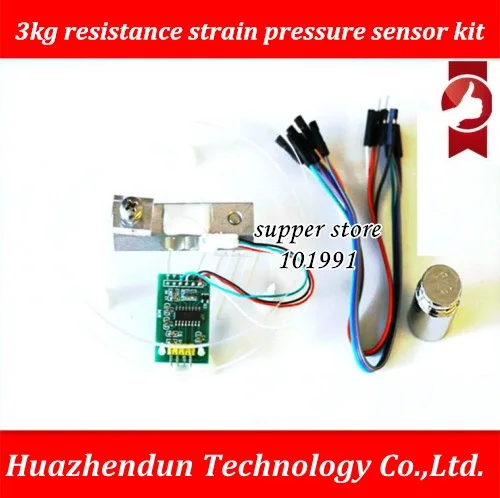 DEBROGLIE 3kg resistance strain pressure sensor kit/5kg weighing sensor kit /Sensor + HX711 AD module +Bracket +Weight
DEBROGLIE 3kg resistance strain pressure sensor kit/5kg weighing sensor kit /Sensor + HX711 AD module +Bracket +Weight