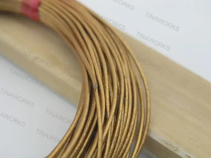 100 Yards 1.5mm Metallic Golden Round Real Genuine Leather Cord for Jewelry Making Crafting Beading Necklace Bracelet Making
100 Yards 1.5mm Metallic Golden Round Real Genuine Leather Cord for Jewelry Making Crafting Beading Necklace Bracelet Making