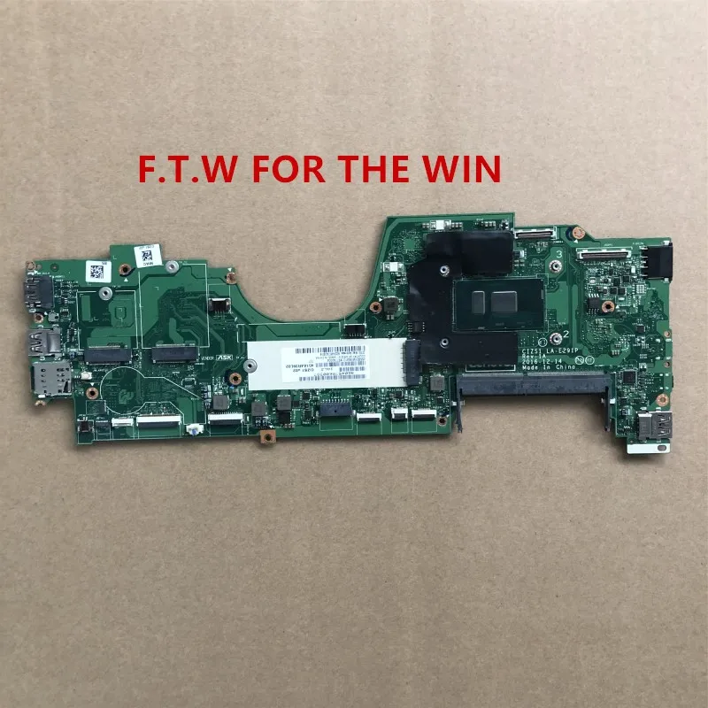 CIZS1 LA-E291P REV 1A MB para Thinkpad YOGA 370 motherboard Mainboard DDR4 CPU SR2ZU I5-7200U SR340 I5-7300U 100% probado
CIZS1 LA-E291P REV 1A MB para Thinkpad YOGA 370 motherboard Mainboard DDR4 CPU SR2ZU I5-7200U SR340 I5-7300U 100% probado