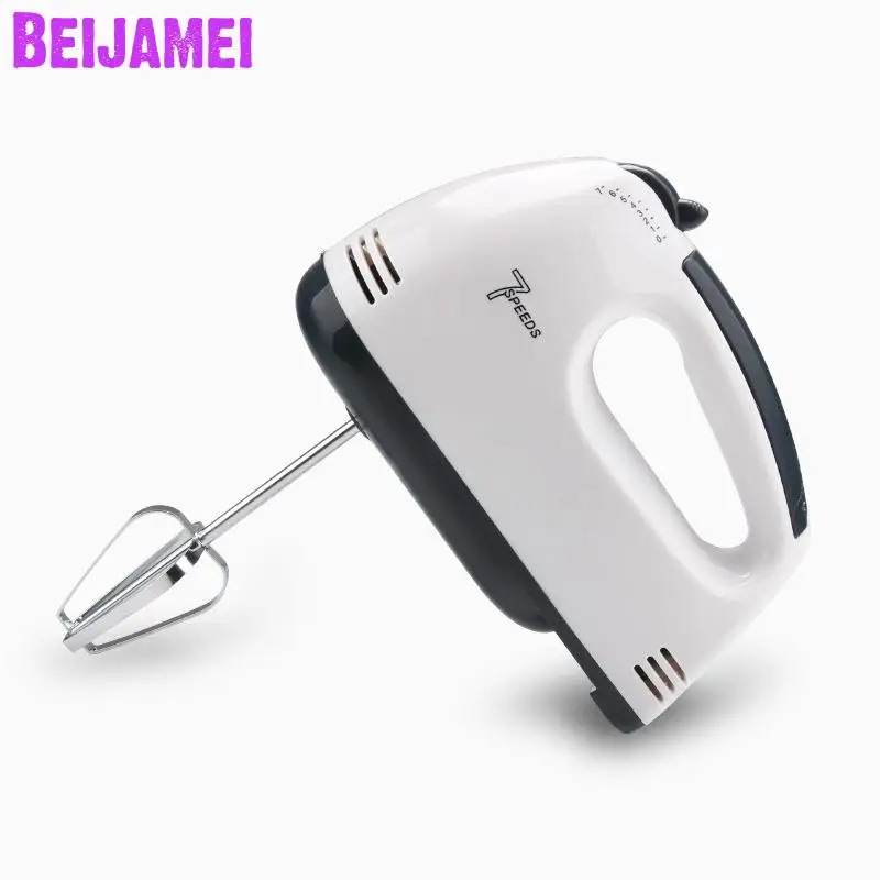 Beijamei Wholesale Food Mixers Electric Egg Beater Household Mini Hand-Held Egg Beating Dough Mixing Machine 7 Speed
Beijamei Wholesale Food Mixers Electric Egg Beater Household Mini Hand-Held Egg Beating Dough Mixing Machine 7 Speed
