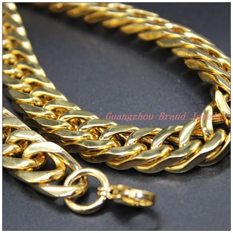 8-40" 12mm Charming Jewelry 316L Stainless Steel Gold color Cuban Curb Link Chain Mens Boys Necklace Tone
8-40" 12mm Charming Jewelry 316L Stainless Steel Gold color Cuban Curb Link Chain Mens Boys Necklace Tone
