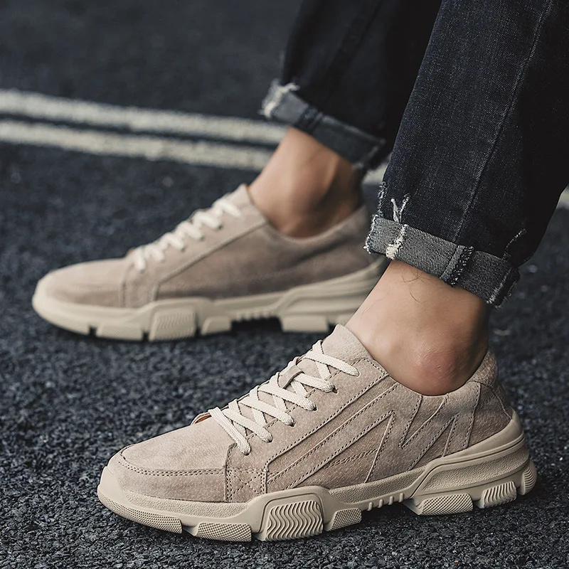AKZ New Fashion Spring Summer Men casual shoes Pig Suede Thick Platform adult Male Outdoor Walking shoes Lace up
AKZ New Fashion Spring Summer Men casual shoes Pig Suede Thick Platform adult Male Outdoor Walking shoes Lace up