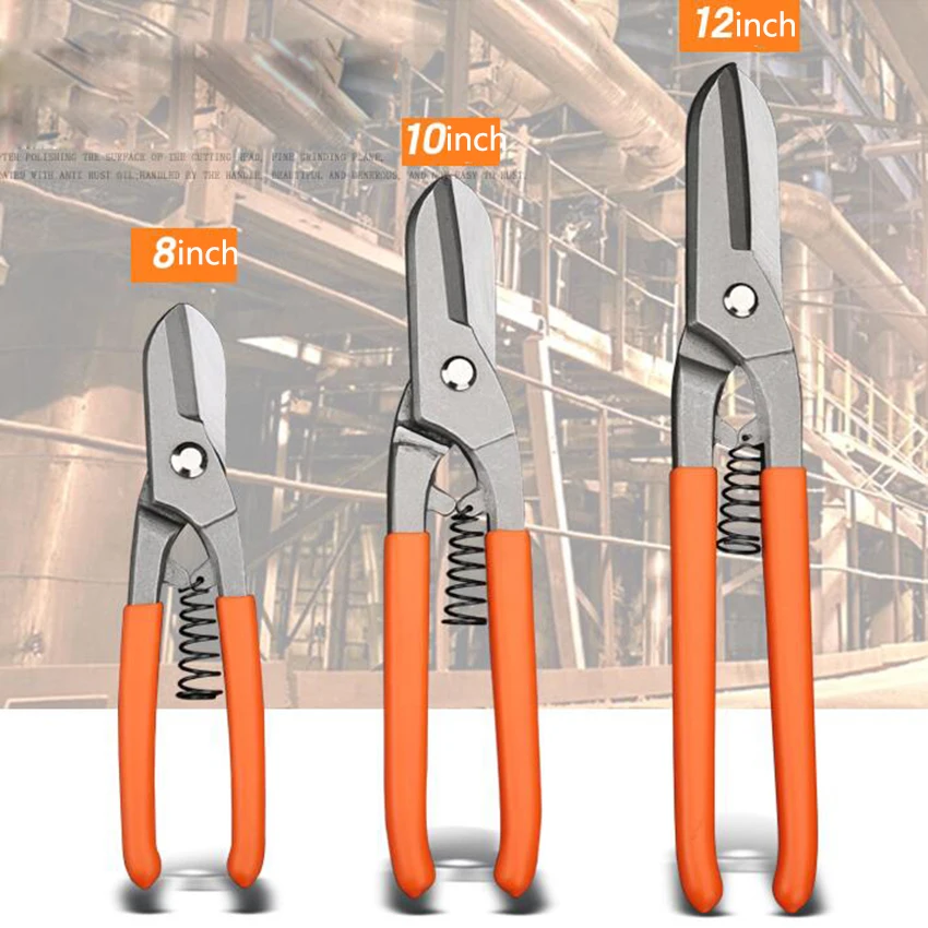 Iron Scissors Cuts Industrial Multi-function Stainless Steel Manual Metal Iron Scissors Heavy Duty Scissors 8/10/12 Inch
Iron Scissors Cuts Industrial Multi-function Stainless Steel Manual Metal Iron Scissors Heavy Duty Scissors 8/10/12 Inch