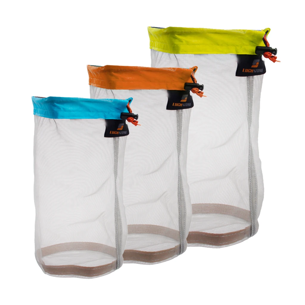 Ultra Stuff Sacks Nylon Mesh Drawstring Storage Bag for Travelling Hiking Set of 3size bag for Climbing Hiking Rope Storage
Ultra Stuff Sacks Nylon Mesh Drawstring Storage Bag for Travelling Hiking Set of 3size bag for Climbing Hiking Rope Storage