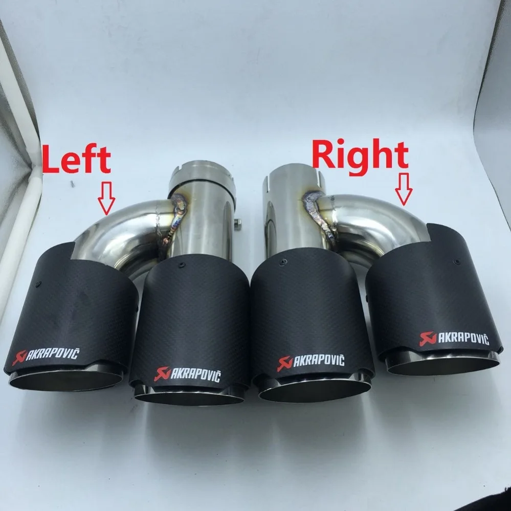 Универсальный наконечник на выхлопную трубу Inlet51/54/57/60/63 мм outlet89/101 304