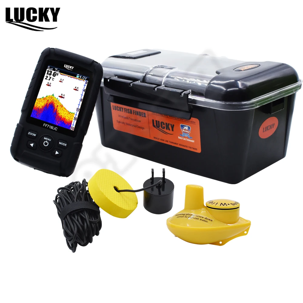 Russian Language Lucky FF718LiC Real Waterproof Fish Finder Monitor 2-in-1 Wireless Wired Sonar Winter Ice Fishing Fishfinder#C5
Russian Language Lucky FF718LiC Real Waterproof Fish Finder Monitor 2-in-1 Wireless Wired Sonar Winter Ice Fishing Fishfinder#C5