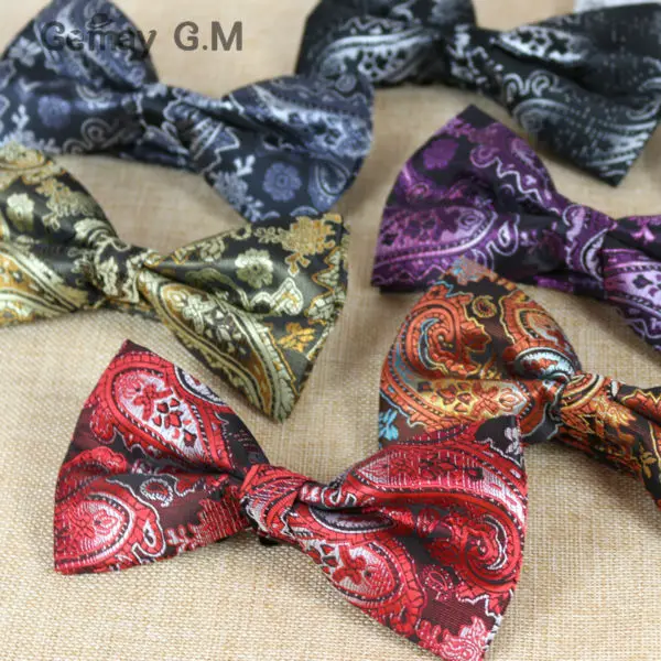 Fashion Cashew flowers Classic Bowtie for man Neckwear Adjustable Wedding Bow Ties Polyester Man's Bowties
Fashion Cashew flowers Classic Bowtie for man Neckwear Adjustable Wedding Bow Ties Polyester Man's Bowties