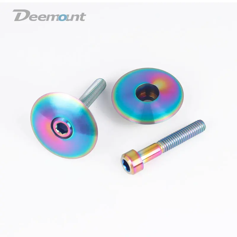 Deemount Titanium Cap W/ M6*35mm Bolt For Bicycle Headset Stem Top Lid Cover Fits 1 1/8" Tube Ti Screws MTB Bikes Fastening
Deemount Titanium Cap W/ M6*35mm Bolt For Bicycle Headset Stem Top Lid Cover Fits 1 1/8" Tube Ti Screws MTB Bikes Fastening