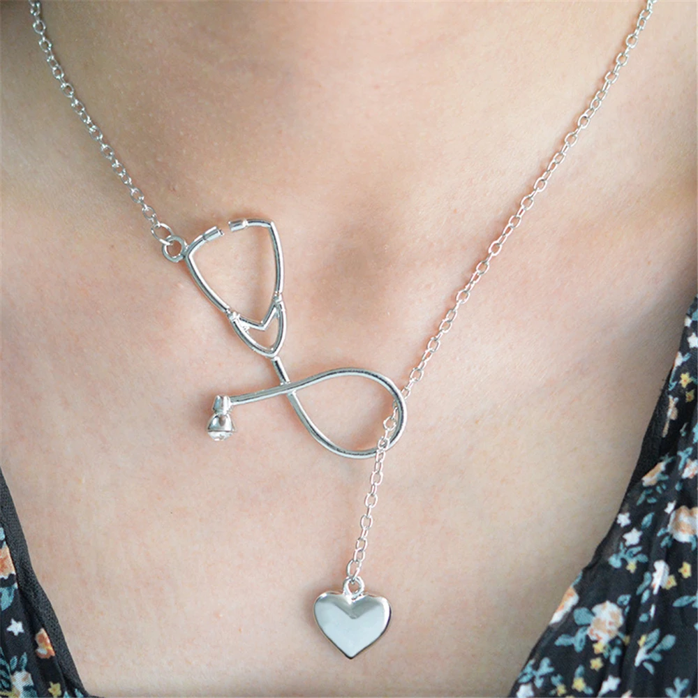 1pc Medical Equipment Colorful Nurse Heart Stethoscope Necklace Nursing Jewelry Medicine Graduation Gifts Student Bijoux Femme
1pc Medical Equipment Colorful Nurse Heart Stethoscope Necklace Nursing Jewelry Medicine Graduation Gifts Student Bijoux Femme