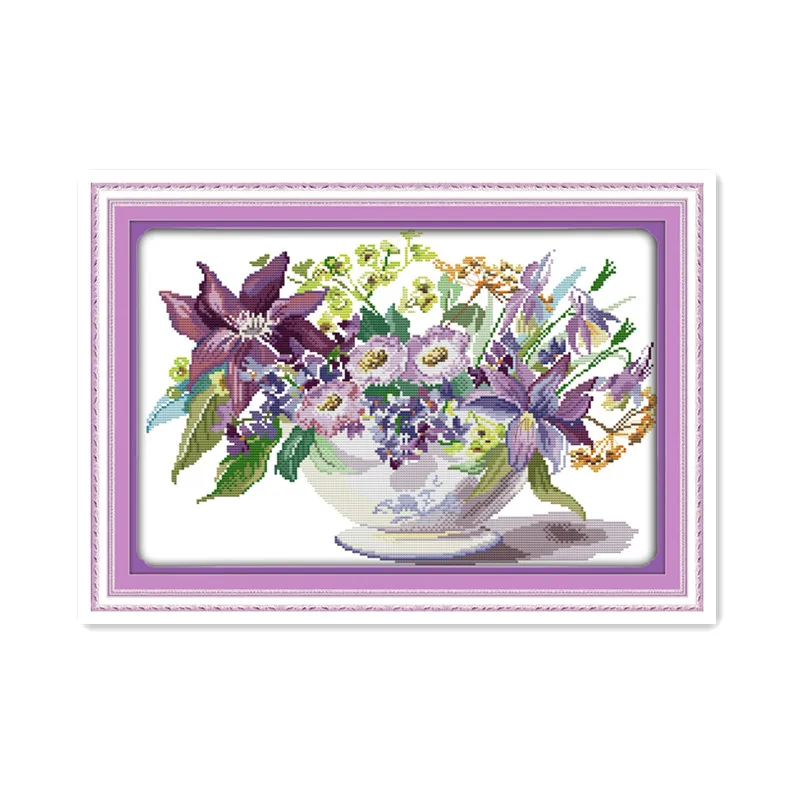 Joy Sunday Beautiful vase 11CT printing cloth 14CT white cloth furniture sewing embroidery cross stitch kit accessories crafts
Joy Sunday Beautiful vase 11CT printing cloth 14CT white cloth furniture sewing embroidery cross stitch kit accessories crafts