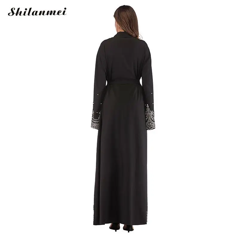 Lace Long Sleeve Abaya Kaftan Islamic Arab Women Muslim Cardigan Robes Floral Long Dresses 2019 Fashion Belt Maxi Dress Cardigan
Lace Long Sleeve Abaya Kaftan Islamic Arab Women Muslim Cardigan Robes Floral Long Dresses 2019 Fashion Belt Maxi Dress Cardigan