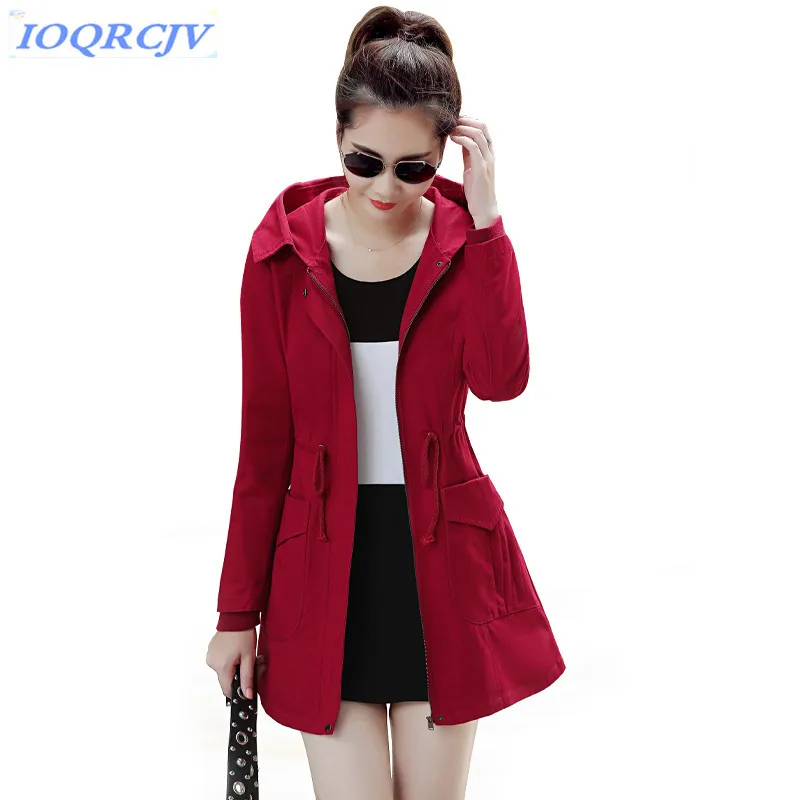 2018 Spring Women Trench Coat New Fashion Hooded Outerwear Plus size Belt Slim Casual Tops Cotton Windbreaker Coats IOQRCJV N031
2018 Spring Women Trench Coat New Fashion Hooded Outerwear Plus size Belt Slim Casual Tops Cotton Windbreaker Coats IOQRCJV N031