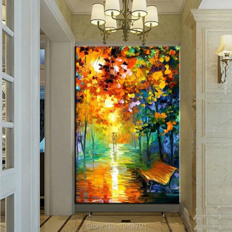 Hand Painted Modern Abstract lovers walked on the street lamp landscape oil painting wall pictures living room home wall decor
Hand Painted Modern Abstract lovers walked on the street lamp landscape oil painting wall pictures living room home wall decor
