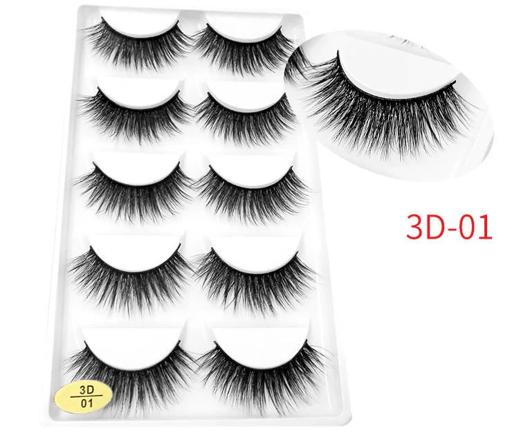 2019 New 3D 5 Pairs Eyelashes Extension Makeup High Quality Natural Long False Eyelashes Professional Makeup Tools
2019 New 3D 5 Pairs Eyelashes Extension Makeup High Quality Natural Long False Eyelashes Professional Makeup Tools