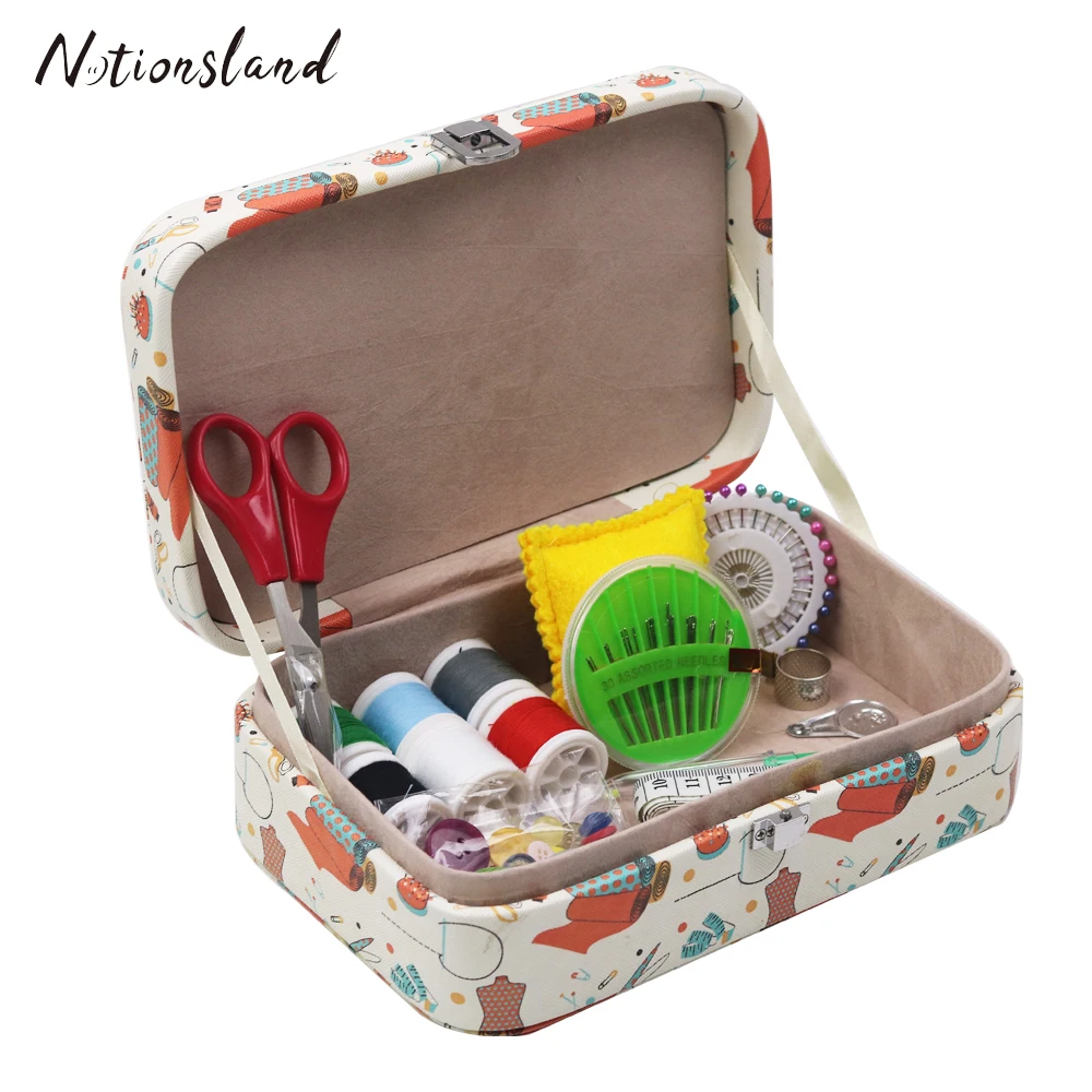 Travel Sewing Box Kit Sewing Thread Stitches Quilting Needles Tools Accessories DIY Craft Kits Organizer Box Christmas Gift Box
Travel Sewing Box Kit Sewing Thread Stitches Quilting Needles Tools Accessories DIY Craft Kits Organizer Box Christmas Gift Box