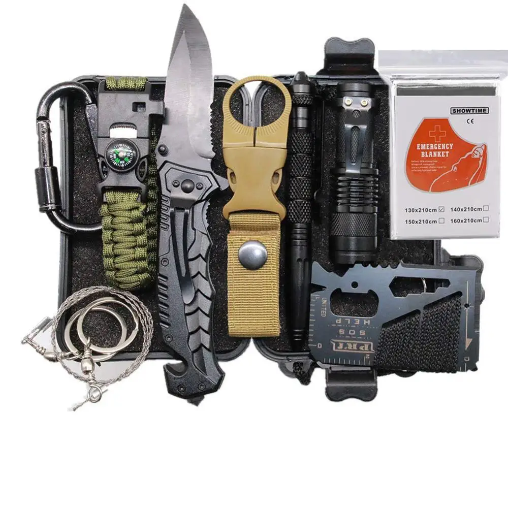 EDC Outdoor Survival Kit Set Camping Travel Survival Gear First Aid SOS Emergency Tactical Survival Knife Pen Blanket Paracord
EDC Outdoor Survival Kit Set Camping Travel Survival Gear First Aid SOS Emergency Tactical Survival Knife Pen Blanket Paracord