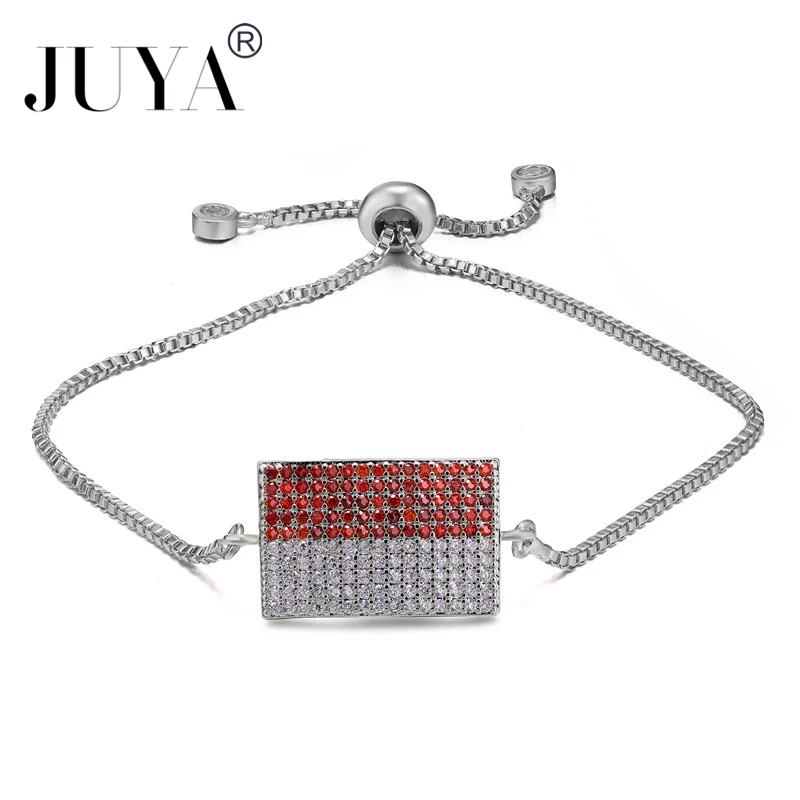 High quality copper metal inlaid AAA ZIRCONIA Indonesia Flag Bracelets For Women Men Jewelry Adjustable Chain Indian Jewelry
High quality copper metal inlaid AAA ZIRCONIA Indonesia Flag Bracelets For Women Men Jewelry Adjustable Chain Indian Jewelry