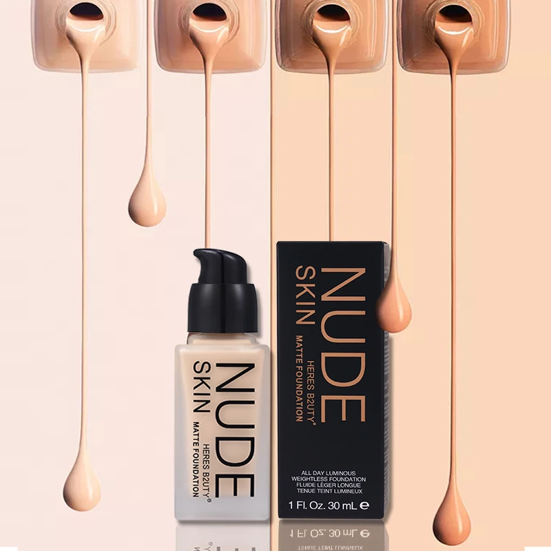 Top Brand Makeup Base Liquid Foundation Longlasting Waterproof Concealer Whitening Moisturizer Oil-Control Buy 1 Get Puff Free | Красота и