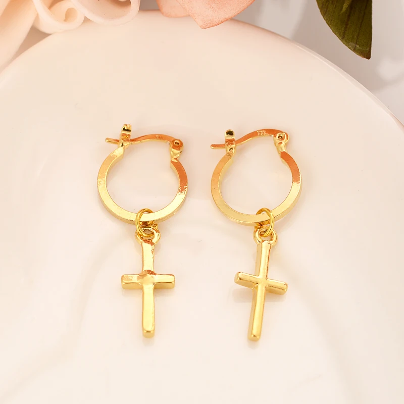 Gold color Charm knot Cross Earrings for Women Girl Special Design, Christian party Jewelry God Bless women gifts
Gold color Charm knot Cross Earrings for Women Girl Special Design, Christian party Jewelry God Bless women gifts