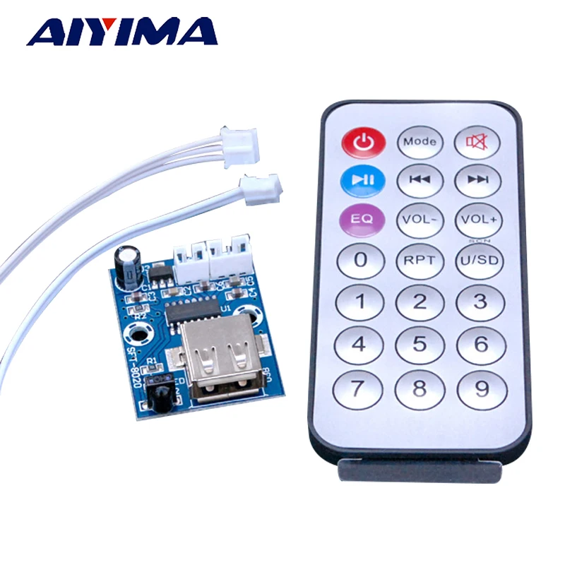 Мини декодер AIYIMA 12 В WAV без потерь MP3 Плата + двойная декодирующая плата Super APE Flac