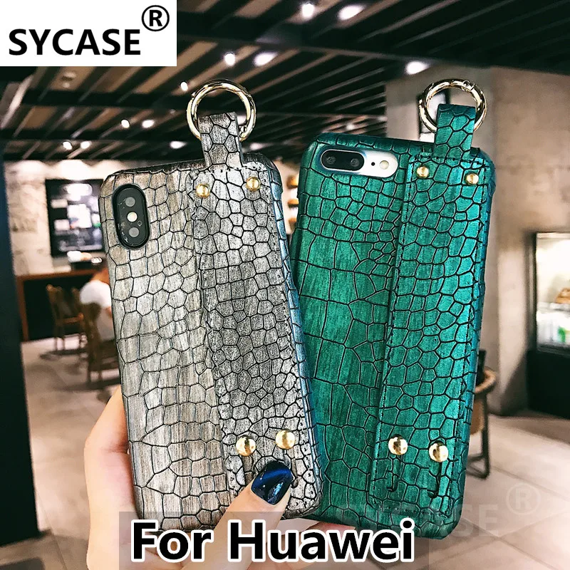 Чехол SY из крокодиловой кожи для huawei P9 P10 Plus P20 Pro Lite nova 2 plus 2s 3e чехол на запястье