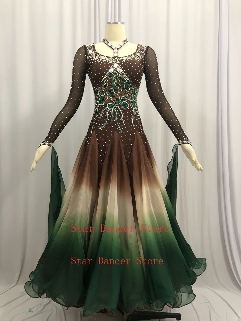 Ballroom Competition Dance Dresses Adult High Quality V Back Modern Waltz Dancing Dress Women Standard Ballroom Dance Skirt
Ballroom Competition Dance Dresses Adult High Quality V Back Modern Waltz Dancing Dress Women Standard Ballroom Dance Skirt
