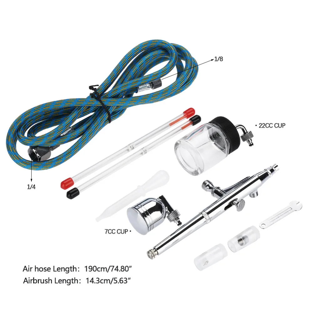 Airbrush Kit 0.2mm/0.5mm Needle Gravity Feed Air Brush Spray Gun for Tattoo Nail Art Air Paint
Airbrush Kit 0.2mm/0.5mm Needle Gravity Feed Air Brush Spray Gun for Tattoo Nail Art Air Paint