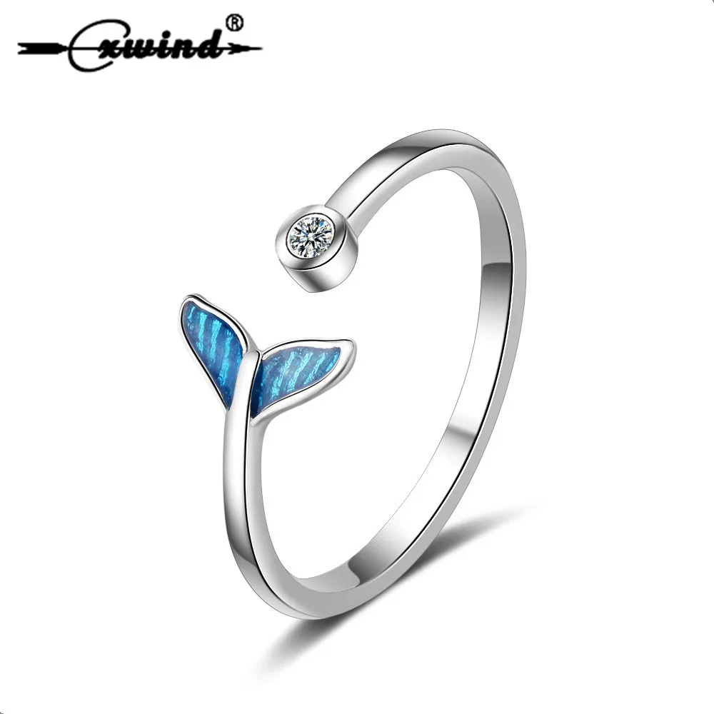 Cxwind Fashion Crystal Mermaid Tail Rings for Women Knuckle Wonderful Gift For Girls Kids Lady's Gift Finger Fish Whale Ring
Cxwind Fashion Crystal Mermaid Tail Rings for Women Knuckle Wonderful Gift For Girls Kids Lady's Gift Finger Fish Whale Ring