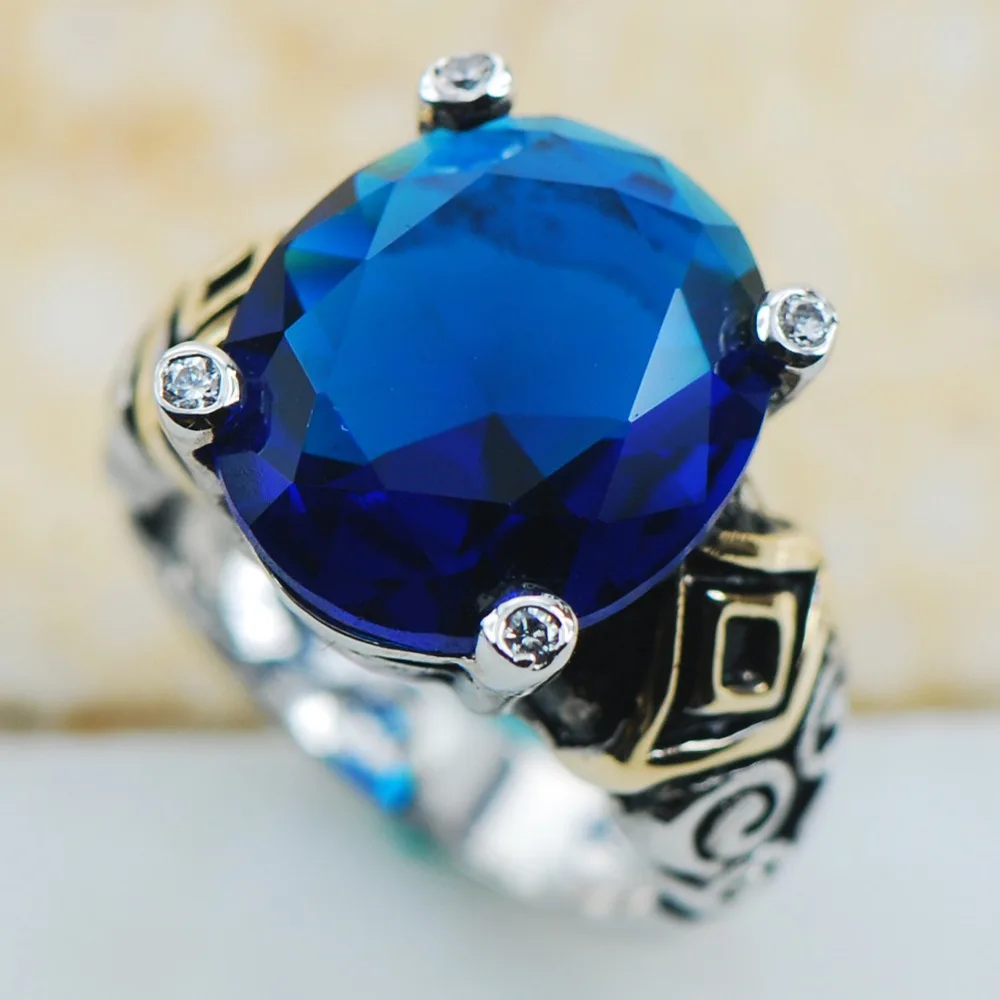 Blue Crystal Zircon 925 Sterling Silver Top Quality Fancy Jewelry wedding Ring Size 6 7 8 9 10 F1187
Blue Crystal Zircon 925 Sterling Silver Top Quality Fancy Jewelry wedding Ring Size 6 7 8 9 10 F1187