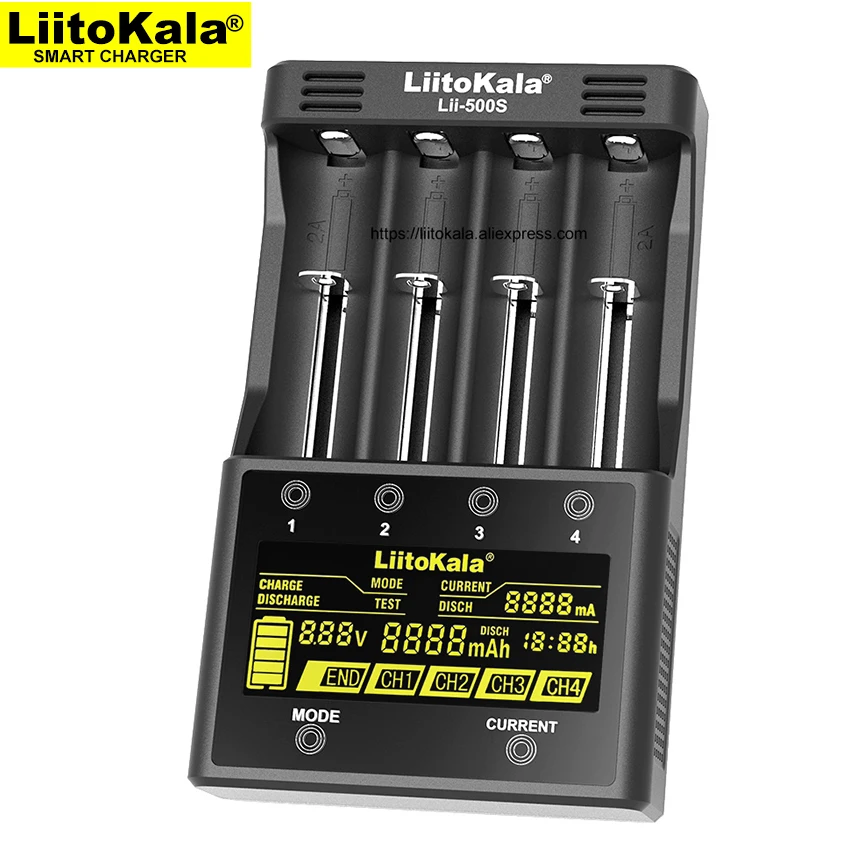 Liitokala Lii-402 Lii-500S LCD Battery Charger, charging 18650 3.7V 18350 26650 18350 NiMH lithium battery, smart 18650 charger
Liitokala Lii-402 Lii-500S LCD Battery Charger, charging 18650 3.7V 18350 26650 18350 NiMH lithium battery, smart 18650 charger
