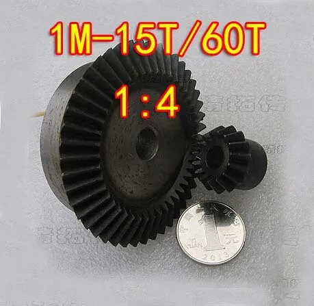 1Set 1M-15T/60T- 1:4 Diameter:16mm/61mm Umbrella Gear Surface Hardening Bevel Gear
1Set 1M-15T/60T- 1:4 Diameter:16mm/61mm Umbrella Gear Surface Hardening Bevel Gear