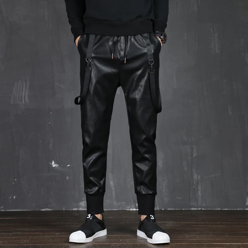 Pu Leather Pants Men Streetwear Slim Fit Elastic Waist Punk Pencil Pants Black Hip Hop Harem Trousers Male Motorcycle Pants 3XL
Pu Leather Pants Men Streetwear Slim Fit Elastic Waist Punk Pencil Pants Black Hip Hop Harem Trousers Male Motorcycle Pants 3XL