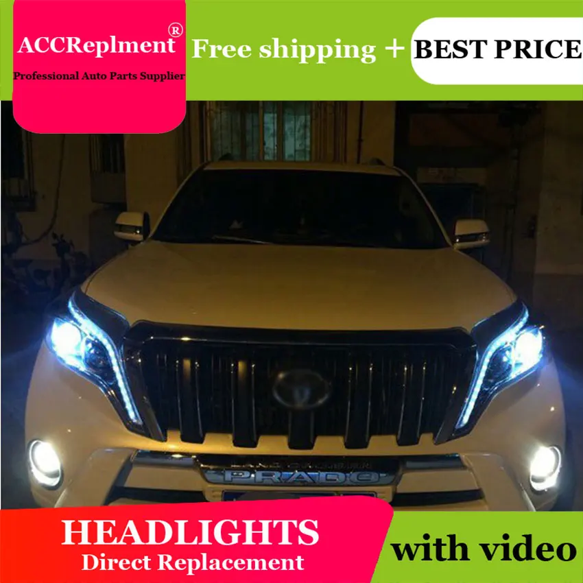 AUTO.PRO 2014-2017 For toyota prado xenon headlights car styling bi xenon lens for prado LED DRL head lamps xenon H7 light
AUTO.PRO 2014-2017 For toyota prado xenon headlights car styling bi xenon lens for prado LED DRL head lamps xenon H7 light