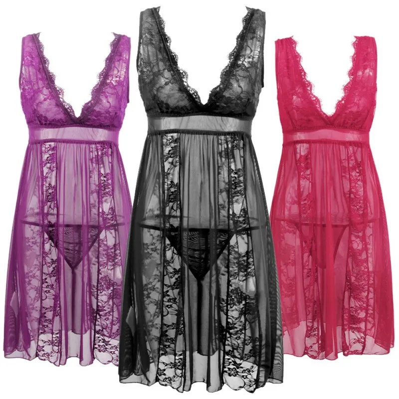 Sexy Sleepwear Sleeveless Lace Cup Trim Knit Dress For Women Black Sleeveless Nightgown 2018 New Arrival Hot Sale
Sexy Sleepwear Sleeveless Lace Cup Trim Knit Dress For Women Black Sleeveless Nightgown 2018 New Arrival Hot Sale