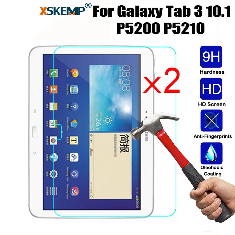 Твердая защитная пленка XSKEMP 9H для планшета Samsung Galaxy Tab 3 10 1 дюйма P5200 P5210 закаленное