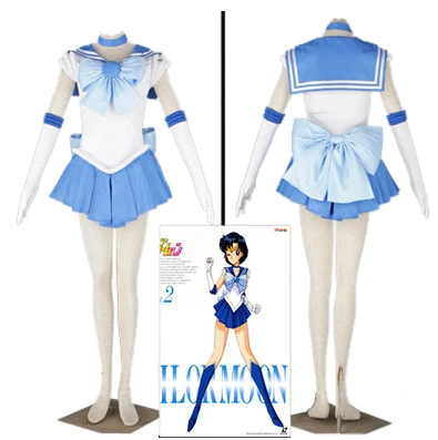Hot Anime Sailor Moon Cosplay Mizuno Ami Cos Halloween Man Woman Cosplay Costume dress+sleeve+tie+bow+Neckwear+Headwear
Hot Anime Sailor Moon Cosplay Mizuno Ami Cos Halloween Man Woman Cosplay Costume dress+sleeve+tie+bow+Neckwear+Headwear