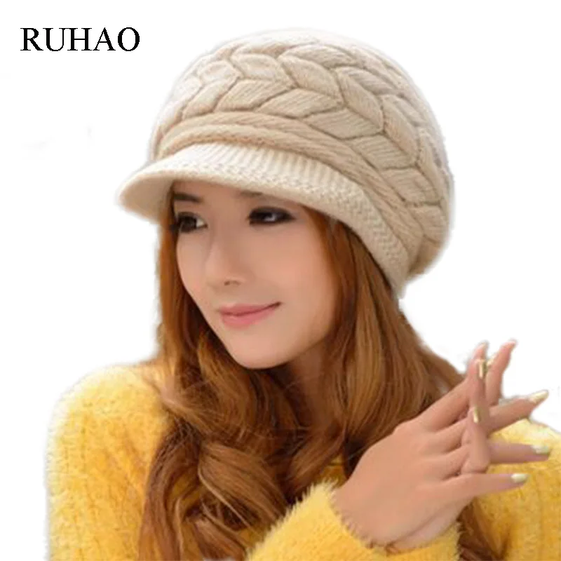RUHAO Knitted Hat Women Winter Hats for Women Ladies Beanie Girls Skullies Caps Bonnet Femme Gorras Warm Wool Hat
RUHAO Knitted Hat Women Winter Hats for Women Ladies Beanie Girls Skullies Caps Bonnet Femme Gorras Warm Wool Hat