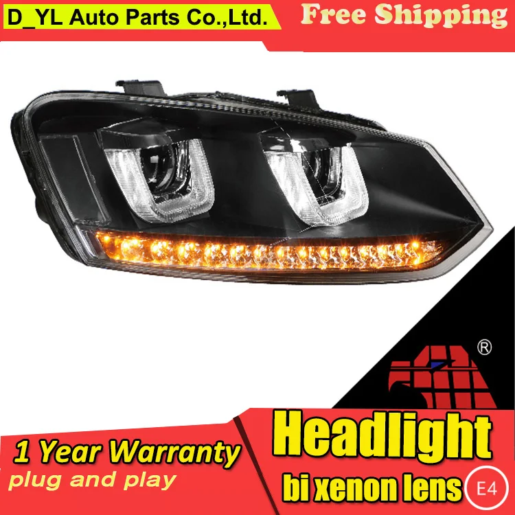 Car Styling For VW Polo headlights 2012-2015 Polo led headlight Head Lamp led drl projector headlight H7 hid Bi-Xenon Lens
Car Styling For VW Polo headlights 2012-2015 Polo led headlight Head Lamp led drl projector headlight H7 hid Bi-Xenon Lens