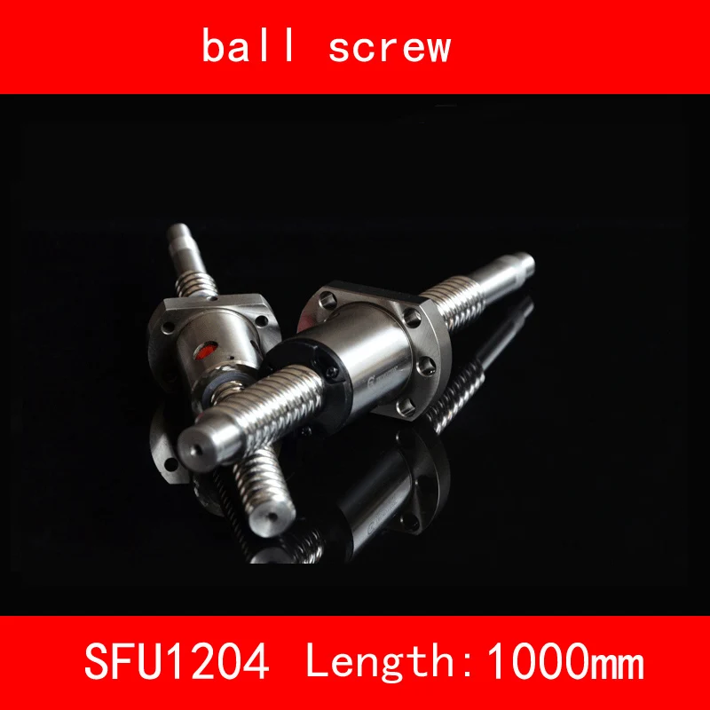 thread 12mm Ball Screw Rolled SFU1204 length 1000mm with 1204 Flange single ballnut 3d print CNC parts standard end BK/BF10
thread 12mm Ball Screw Rolled SFU1204 length 1000mm with 1204 Flange single ballnut 3d print CNC parts standard end BK/BF10