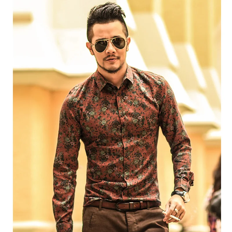 Men shirt Floral printing long sleeve shirts men clothes flowers printed shirts vintage Linen Casual Men Shirt new Spring S2004
Men shirt Floral printing long sleeve shirts men clothes flowers printed shirts vintage Linen Casual Men Shirt new Spring S2004