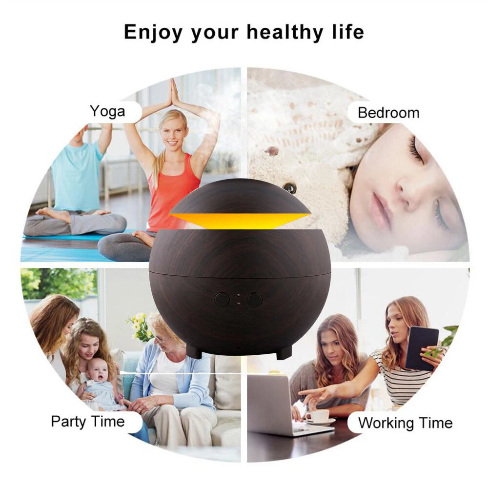 600ml Ultrasonic Air Humidifier Essential Oil Diffuser Humidificador Mist Maker LED Light Aroma Diffusor Aromatherapy for Home
600ml Ultrasonic Air Humidifier Essential Oil Diffuser Humidificador Mist Maker LED Light Aroma Diffusor Aromatherapy for Home