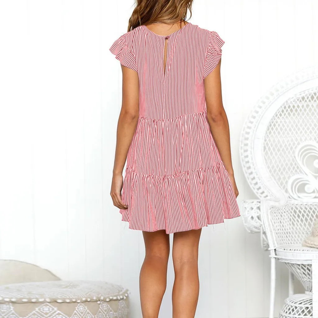 Women fashion Summer Dresses Womens Dress Striped Sleeveless Casual Summer Beach Dresses vestidos femininos
Women fashion Summer Dresses Womens Dress Striped Sleeveless Casual Summer Beach Dresses vestidos femininos